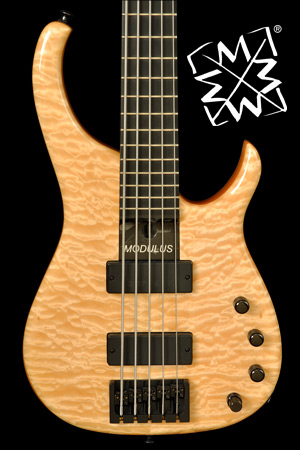 Modulus Bass Quantum 5 Quilt Maple, High End Bass GuitarsPlanet Bass