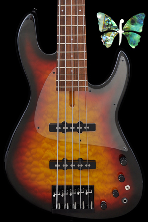 Fodera Bass Nyc5 Quilt Maple High End Bass Guitars